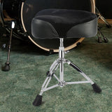 Maxbell Drum Throne Heavy Duty Drum Seat Stool for Sound Engineers Performers Adults Black