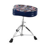 Maxbell Drum Throne Heavy Duty Drum Seat Stool for Sound Engineers Performers Adults Pattern