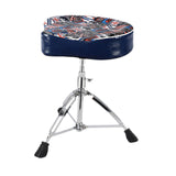 Maxbell Drum Throne Heavy Duty Drum Seat Stool for Sound Engineers Performers Adults Pattern
