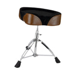 Maxbell Drum Throne Heavy Duty Drum Seat Stool for Sound Engineers Performers Adults Brown