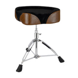 Maxbell Drum Throne Heavy Duty Drum Seat Stool for Sound Engineers Performers Adults Brown