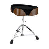 Maxbell Drum Throne Heavy Duty Drum Seat Stool for Sound Engineers Performers Adults Brown