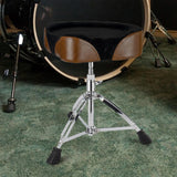 Maxbell Drum Throne Heavy Duty Drum Seat Stool for Sound Engineers Performers Adults Brown
