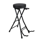 Maxbell Guitar Seat Stool Foldable Guitar Stool for Bass Players Electric Guitarists Black