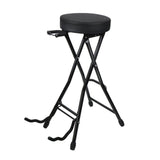 Maxbell Guitar Seat Stool Foldable Guitar Stool for Bass Players Electric Guitarists Black