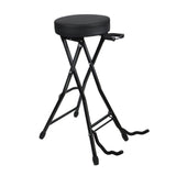 Maxbell Guitar Seat Stool Foldable Guitar Stool for Bass Players Electric Guitarists Black
