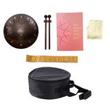Maxbell Steel Drum Musical Instrument Hand Pan Drum for New Year's Gift Concert Yoga Bronze