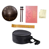 Maxbell Steel Drum Musical Instrument Hand Pan Drum for New Year's Gift Concert Yoga Bronze