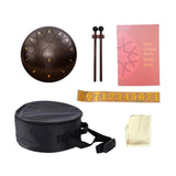 Maxbell Steel Drum Musical Instrument Hand Pan Drum for New Year's Gift Concert Yoga Bronze