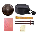 Maxbell Steel Drum Musical Instrument Hand Pan Drum for New Year's Gift Concert Yoga Bronze