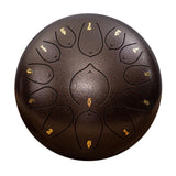 Maxbell Steel Drum Musical Instrument Hand Pan Drum for New Year's Gift Concert Yoga Bronze