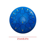 Maxbell Steel Drum Musical Instrument Hand Pan Drum for New Year's Gift Concert Yoga dark blue