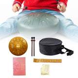 Maxbell Steel Drum Musical Instrument Hand Pan Drum for New Year's Gift Concert Yoga Copper