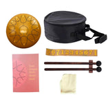 Maxbell Steel Drum Musical Instrument Hand Pan Drum for New Year's Gift Concert Yoga Copper