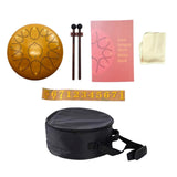 Maxbell Steel Drum Musical Instrument Hand Pan Drum for New Year's Gift Concert Yoga Copper