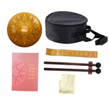 Maxbell Steel Drum Musical Instrument Hand Pan Drum for New Year's Gift Concert Yoga Copper