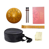Maxbell Steel Drum Musical Instrument Hand Pan Drum for New Year's Gift Concert Yoga Copper