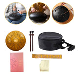 Maxbell Steel Drum Musical Instrument Hand Pan Drum for New Year's Gift Concert Yoga Copper