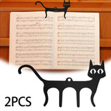 Maxbell 2 Pieces Music Book Clips Compact Reading Page Marker for Adults School Kids