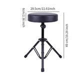 Maxbell Drum Stool Stand Drum Throne Holder for Exercise Drummers Instrument Players with Drum T Key