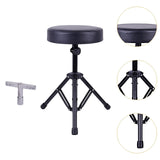 Maxbell Drum Stool Stand Drum Throne Holder for Exercise Drummers Instrument Players with Drum T Key