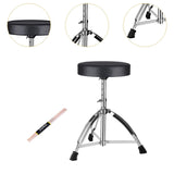 Maxbell Drum Stool Stand Drum Throne Holder for Exercise Drummers Instrument Players with Drumstick