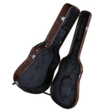 Maxbell Electric Guitar Bag PU Leather Gig Bag for Electric Guitars Acoustic Guitars for 40in 41in Brown