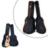 Maxbell Electric Guitar Bag PU Leather Gig Bag for Electric Guitars Acoustic Guitars for 40in 41in Brown