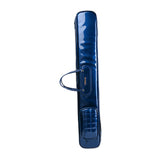 Maxbell Flute Carry Bag PU Leather Thickened with Pocket Portable Flute Carrying Bag blue