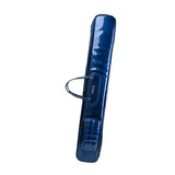 Maxbell Flute Carry Bag PU Leather Thickened with Pocket Portable Flute Carrying Bag blue