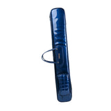 Maxbell Flute Carry Bag PU Leather Thickened with Pocket Portable Flute Carrying Bag blue