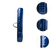 Maxbell Flute Carry Bag PU Leather Thickened with Pocket Portable Flute Carrying Bag blue