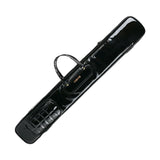 Maxbell Flute Carry Bag PU Leather Thickened with Pocket Portable Flute Carrying Bag black