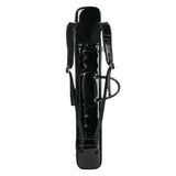 Maxbell Flute Carry Bag PU Leather Thickened with Pocket Portable Flute Carrying Bag black