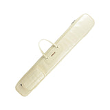 Maxbell Flute Carry Bag PU Leather Thickened with Pocket Portable Flute Carrying Bag beige