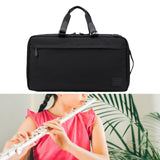 Maxbell Flute Carrying Pouch Handbag Adjustable Strap Flute Carry Gig Bag for Travel Black