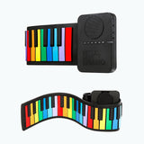 Maxbell 37 Key Roll up Flexible Piano Roll up Piano for Travel Programming Beginners