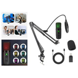 Maxbell USB Condenser Noise Reduction Microphone Set Arm for Podcasting PC Stream