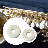 Maxbell 10Pcs Felt Washers Sturdy Musical Parts Accessories Brass Musical Instrument euphonium