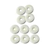 Maxbell 10Pcs Felt Washers Sturdy Musical Parts Accessories Brass Musical Instrument euphonium