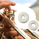 Maxbell 10Pcs Felt Washers Sturdy Musical Parts Accessories Brass Musical Instrument euphonium