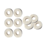 Maxbell 10Pcs Felt Washers Sturdy Musical Parts Accessories Brass Musical Instrument Baritone