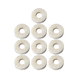 Maxbell 10Pcs Felt Washers Sturdy Musical Parts Accessories Brass Musical Instrument Baritone