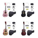 Maxbell 30" Wood Classical Guitar Compact with Gig Bag for Beginner Adults Boys Girls Pink