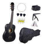 Maxbell 30" Wood Classical Guitar Compact with Gig Bag for Beginner Adults Boys Girls Black