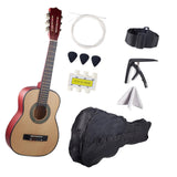 Maxbell 30" Wood Classical Guitar Compact with Gig Bag for Beginner Adults Boys Girls Wood