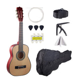 Maxbell 30" Wood Classical Guitar Compact with Gig Bag for Beginner Adults Boys Girls Wood
