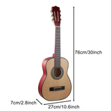 Maxbell 30" Wood Classical Guitar Compact with Gig Bag for Beginner Adults Boys Girls Wood