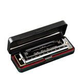 Maxbell Harmonica Toy Ten Hole Diatonic Harmonica for Travel Outings Boys Girls Gifts Black