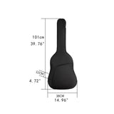 Maxbell Guitar Gig Bag Soft Sturdy Electric Bass Bag for Classic Guitar Concert Home for 38inch 39inch